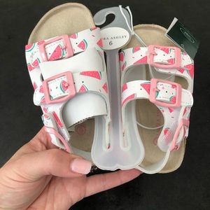 laura ashley watermelon sandals